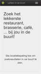 Mobile Screenshot of lekkerindebuurt.be